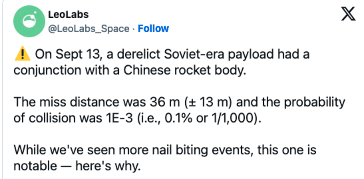 Close Call 2 Huge Pieces Of Space Debris Had A Near Miss In Earth Orbit Nexus Newsfeed